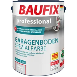 BAUFIX professional Garagenboden Spezialfarbe silbergrau matt, 5 Liter, Beton- und Bodenfarbe