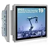 NORQIN 19-Zoll Lüftungsloser Industrie-Embedded-Panel-PC,10-Punkt-Kapazitiver Touchscreen,Industrie-Touchscreen-Panel-Computer,IP65-All-in-One-Computer (J6412,No RAM&Storage&System)