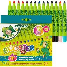 Jolly 4430-0015 Booster kindersichere Fasermaler | 14 Stifte