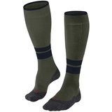 Falke Compression Energy Trekking-Kniestrümpfe Herren Wandersocken TK M KH Wolle Funktionsmaterial mit Kompression 1 Paar, Grün calla green 7756) - Wadenumfang W2,