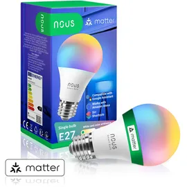 Nous Smart Light Lampe 9 W E27 RGB 1 St.