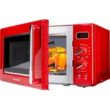 Hanseatic Mikrowelle »AG720CE6-PM«, Grill-Mikrowelle, 5 Leistungsstufen und Auftaufunktion, rot