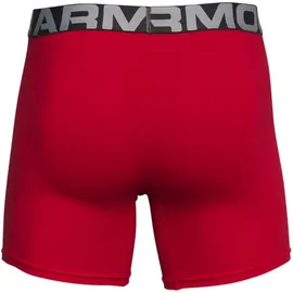 Under Armour Charged Cotton 6in 3 Pack Herren ROT|grau S