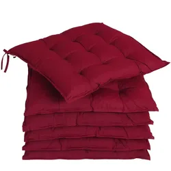 Sitzkissen 6er-Set Cozy Dunkelrot