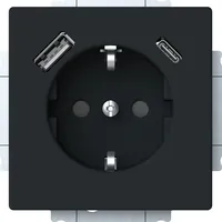 Busch-Jaeger USB-Steckdose 20 EUCB2USBAC-885 Schwarz 1 St.