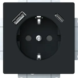 Busch-Jaeger USB-Steckdose 20 EUCB2USBAC-885 Schwarz 1 St.