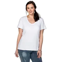 Sheego T-Shirt in weiß | Gr.: 44-46