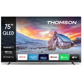 Thomson 75 Zoll (189 cm) QLED Fernseher Smart Android TV (WLAN, HDR, Triple Tuner DVB-C/S2/T2, Sprachsteuerung) – 75QA2S13-2023