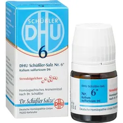 BIOCHEMIE DHU 6 Kalium sulfuricum D 6 Globuli 10 g