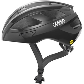 ABUS Macator MIPS - Fahrradhelm für Einsteiger mit Schirm - geeignet Zopfträger - Damen und Herren - Schwarz L (58-62 cm)