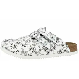 Birkenstock Kay Superlauf, Birko-Flor, Paisley Black/White, schmal, 38