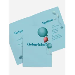 Menükarten für Ihr Fest selbst gestalten mit Spruch und Fotos im Onlinedesigner bei Meine-Kartenmanufaktur.de