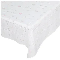 ANRO Tischdecke Lace Vinyl Wachstuch Häkel Spitze Optik Wasserfest