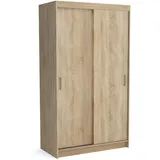 masseno Schwebetürenschrank NICOLA 120 x 215 x 60 cm Braun