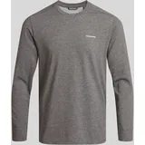 Craghoppers NosiLife Abel Langarm-Shirt Schwarz/Grau L