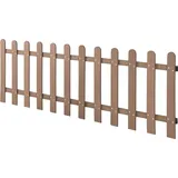 [neu.holz] Lattenzaun 200 x 60 cm Braun/WPC