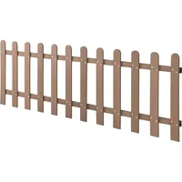 [neu.holz] Lattenzaun 200 x 60 cm Braun/WPC