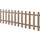 [neu.holz] Lattenzaun 200 x 60 cm Braun/WPC