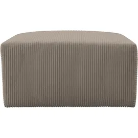 werk2 Polsterhocker Zeus-XL Polyester 80 x 41 x 80 cm Beige/Grau