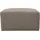 werk2 Polsterhocker Zeus-XL Polyester 80 x 41 x 80 cm Beige/Grau