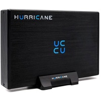 HURRICANE Hurricane GD35612 12TB Aluminium Externe Festplatte, 3.5 HDD USB 3.0 externe HDD-Festplatte, für Desktop PC Laptop, kompatibel mit Windows Mac und Linux