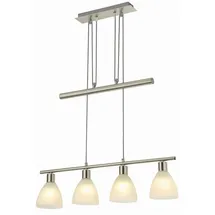 LINDBY Simeon 4-flg. dimmbar 72,5 cm Glas/Metall