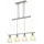 LINDBY Simeon 4-flg. dimmbar 72,5 cm Glas/Metall