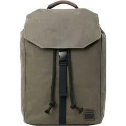 Troop London Heritage Waxed Canvas Laptop Backpack - Olive Koffer24