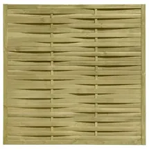 Delta Lamellenzaun 180 x 180 cm Grün Holz