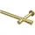 Interdeco GARDINENSTANGE Prestige Santo 260 cm (geteilt in 2 x 130 cm), 1-läufig (ohne Ringe), 20 mm Ø Messing-Optik