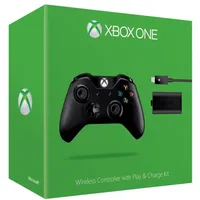 MICROSOFT Xbox One Wireless Controller + Play & Charge Kit - Schwarz