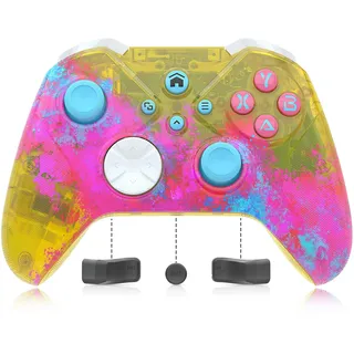 Bonacell [Need to Upgrade Wireless Controller für Xbox one s/x Pc mit WiFi/Programmierung/Vibration/3.5 mm Audio/Turbo/6-Achsen-Gyroskop Kompatibel mit PC/Android/ios