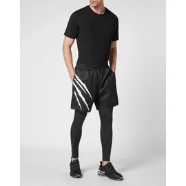 Plein Sport Herren, Tight SCRATCH, schwarz 5XL