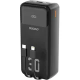 DUDAO K15MAX 30000mAh PD 22.5W Powerbank mit integrierten Kabeln - Schwarz