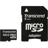 Transcend microSDHC Class 10 + SD-Adapter 4 GB