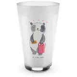 Mr. & Mrs. Panda Glas Panda Shopping - Transparent - Geschenk, Latte Macchiato, Sportart, e, Premium Glas, Herzliche Motive