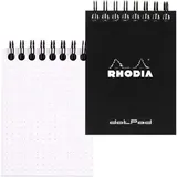Rhodia Notizblock A7 schwarz dotted