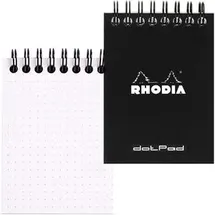 Rhodia Notizblock A7 schwarz dotted