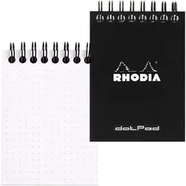 Rhodia Notizblock A7 schwarz dotted