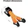 Wiltec Wagenheber Stahl 12,20 - 76 cm rot
