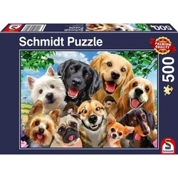 Schmidt Spiele Puzzle Hunde-Selfie (Puzzle), 599 Puzzleteile