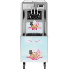 Royal Catering Softeismaschine - 33 l/h - 2140 W - LED - 3 Sorten -