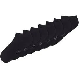 NAME IT NKNANCLE 7P SOLID NOOS Sneakersocken 7er Pack Schwarz 34-36