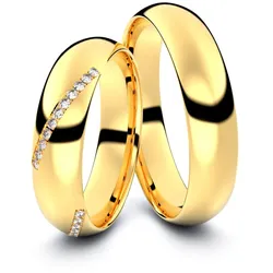 Trauringe Coesfeld 585er Gelbgold - 0916