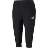 Puma Damen ESS Capri Sweatpants TR Jogginghose, Black, L