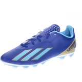 adidas ID0720 X Crazyfast Club FxG J Messi Fußballschuhe, Blau/Gold 2, 37 1/3 EU
