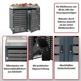 MCW Mülltonnenverkleidung anthrazit
