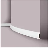 NOEL & MARQUET NMC FT2 Flex WALLSTYL Flexible Sockelleiste Wandleiste Friesleiste 2 m 200 cm x 1,3 cm x 5,8 cm Weiß