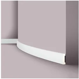 NOEL & MARQUET NMC FT2 Flex WALLSTYL Flexible Sockelleiste Wandleiste Friesleiste 2 m 200 cm x 1,3 cm x 5,8 cm Weiß