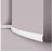 NOEL & MARQUET NMC FT2 Flex WALLSTYL Flexible Sockelleiste Wandleiste Friesleiste 2 m 200 cm x 1,3 cm x 5,8 cm Weiß